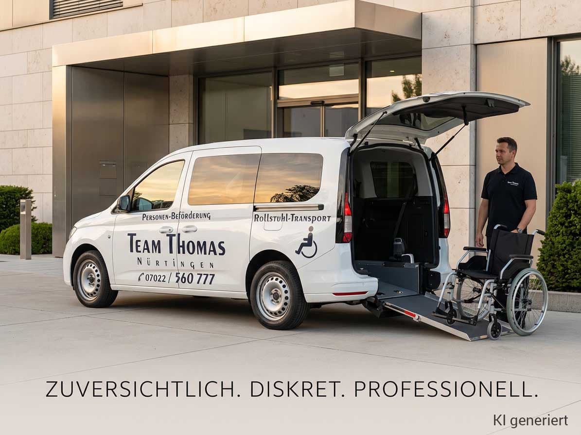 Rollstuhltransport in Nürtingen: Barrierefreie Mobilität mit Taxi Thomas